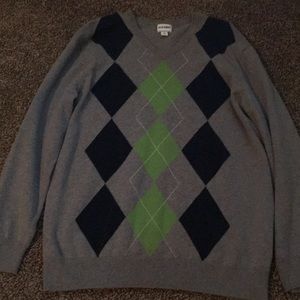Men’s argyle sweater